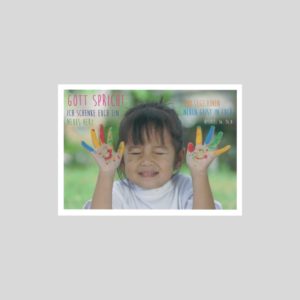 Postkarte mit Hesekiel 36, 26