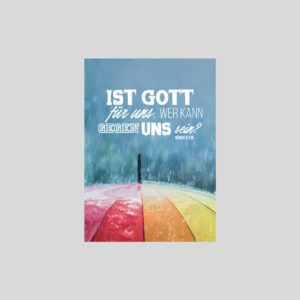 Postkarte mit Römer 8, 31 B