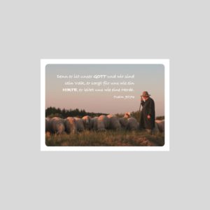 Postkarte  mit Psalm 95, 7a