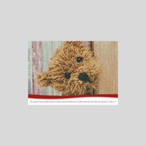 Postkarte mit Sprüche 17, 17