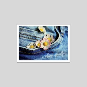 Postkarte Jeans mit Johannes 6,37b