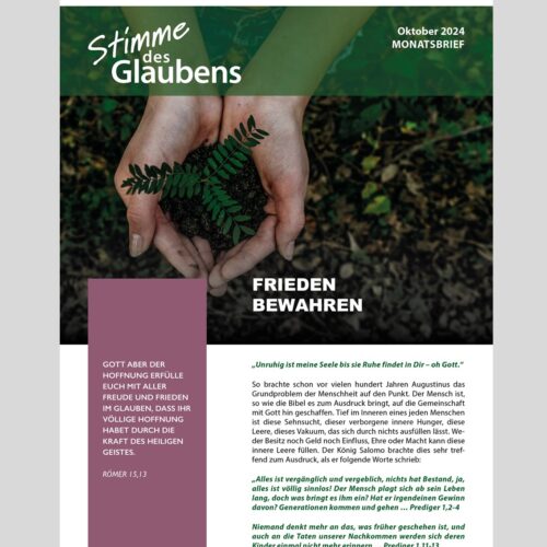 Monatsbrief Oktober 2024