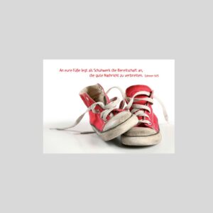 Postkarte "Rote Schuhe"